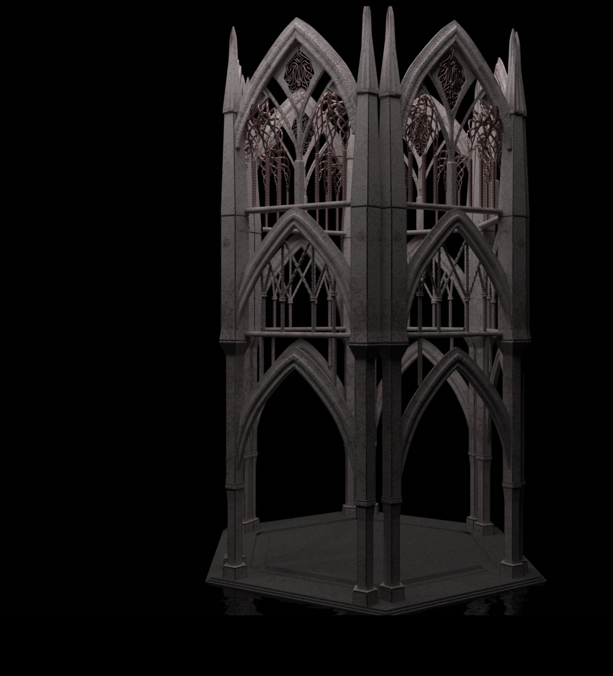 العظمة القوطية على قيد الحياة: صياغة الجمال المعماري بالبكسل