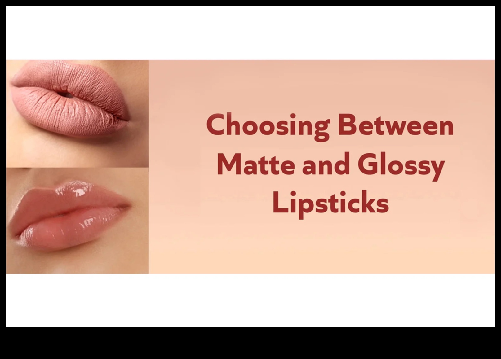 غير لامع أو لامع: اختيار لمسة أحمر الشفاه المناسبة لمظهرك