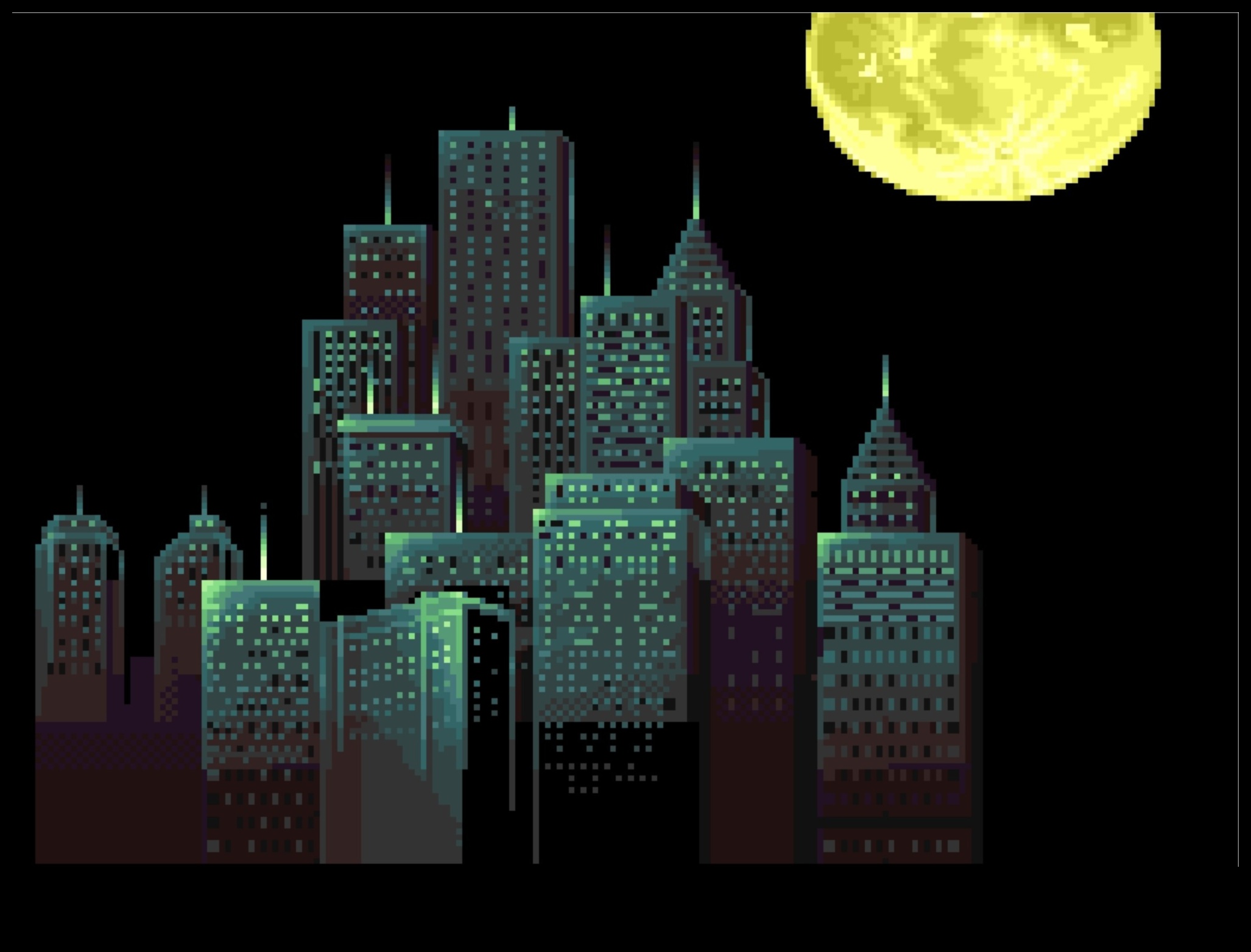 التماثل والأفق: فن البكسل آرت 3 التماثل والأفق: صياغة الجمال المعماري بالبكسل