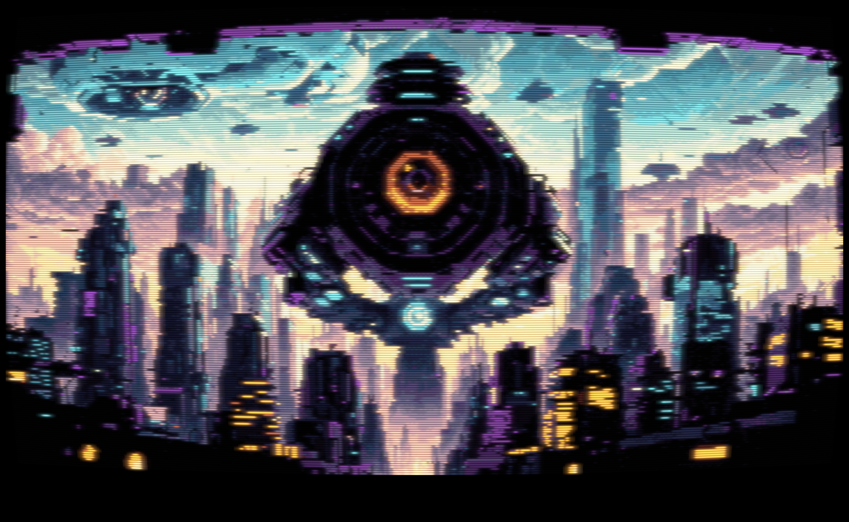 التماثل والأفق: فن البكسل آرت 4 التماثل والأفق: صياغة الجمال المعماري بالبكسل