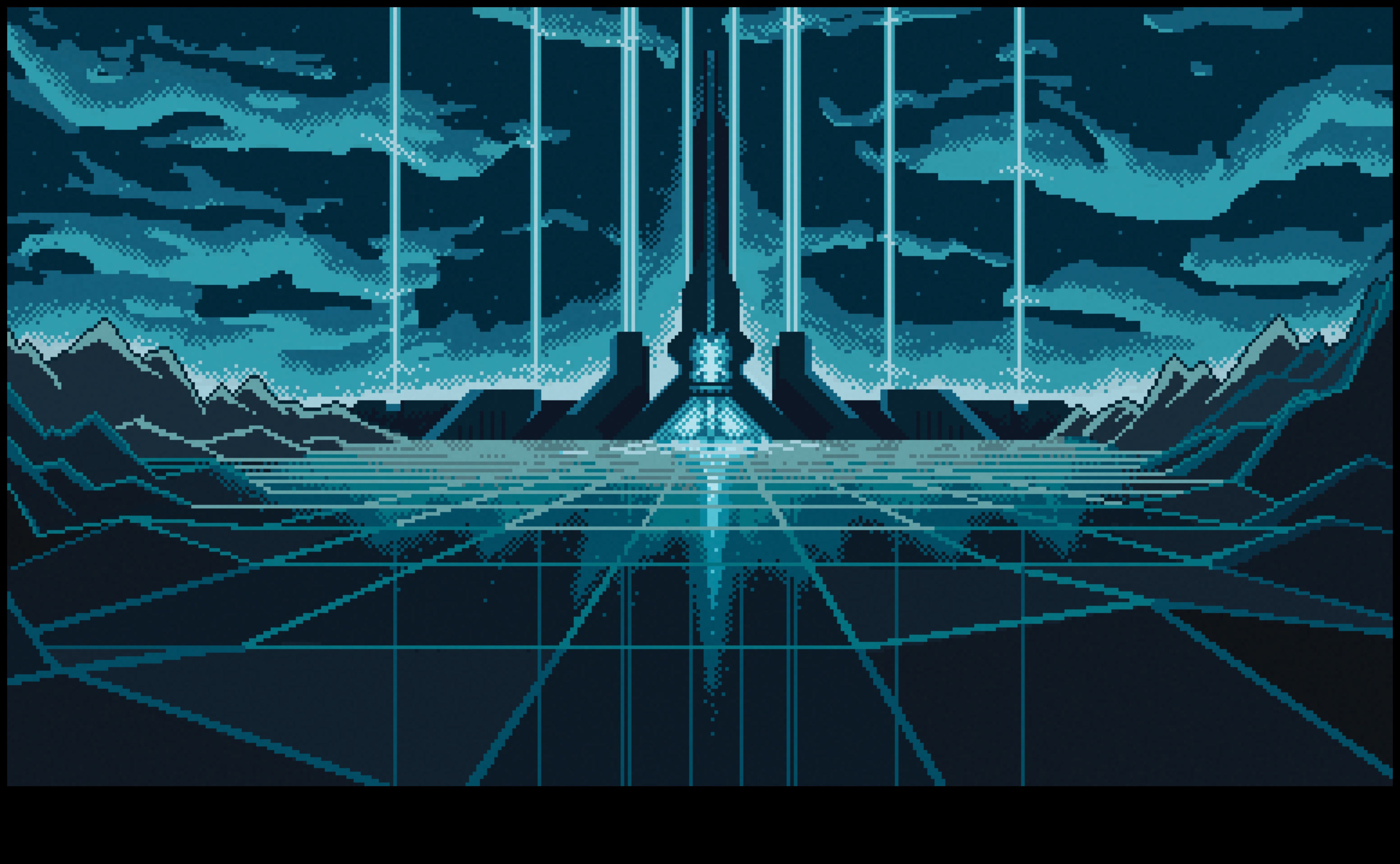 التماثل والأفق: فن البكسل آرت 2 التماثل والأفق: صياغة الجمال المعماري بالبكسل