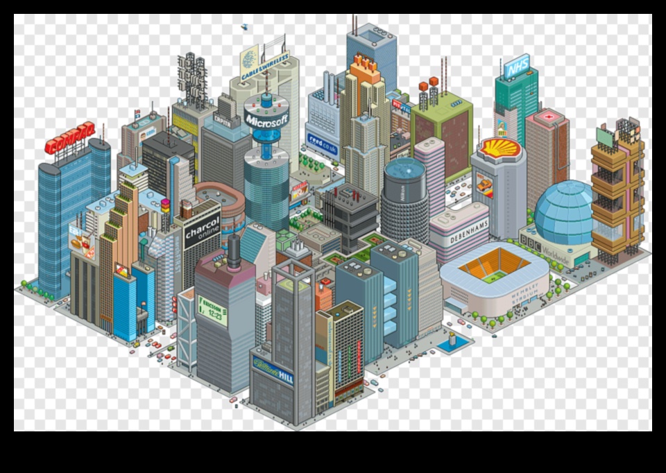 التماثل والأفق: فن Pixel Art 5 التماثل والأفق: صياغة الجمال المعماري بالبكسل